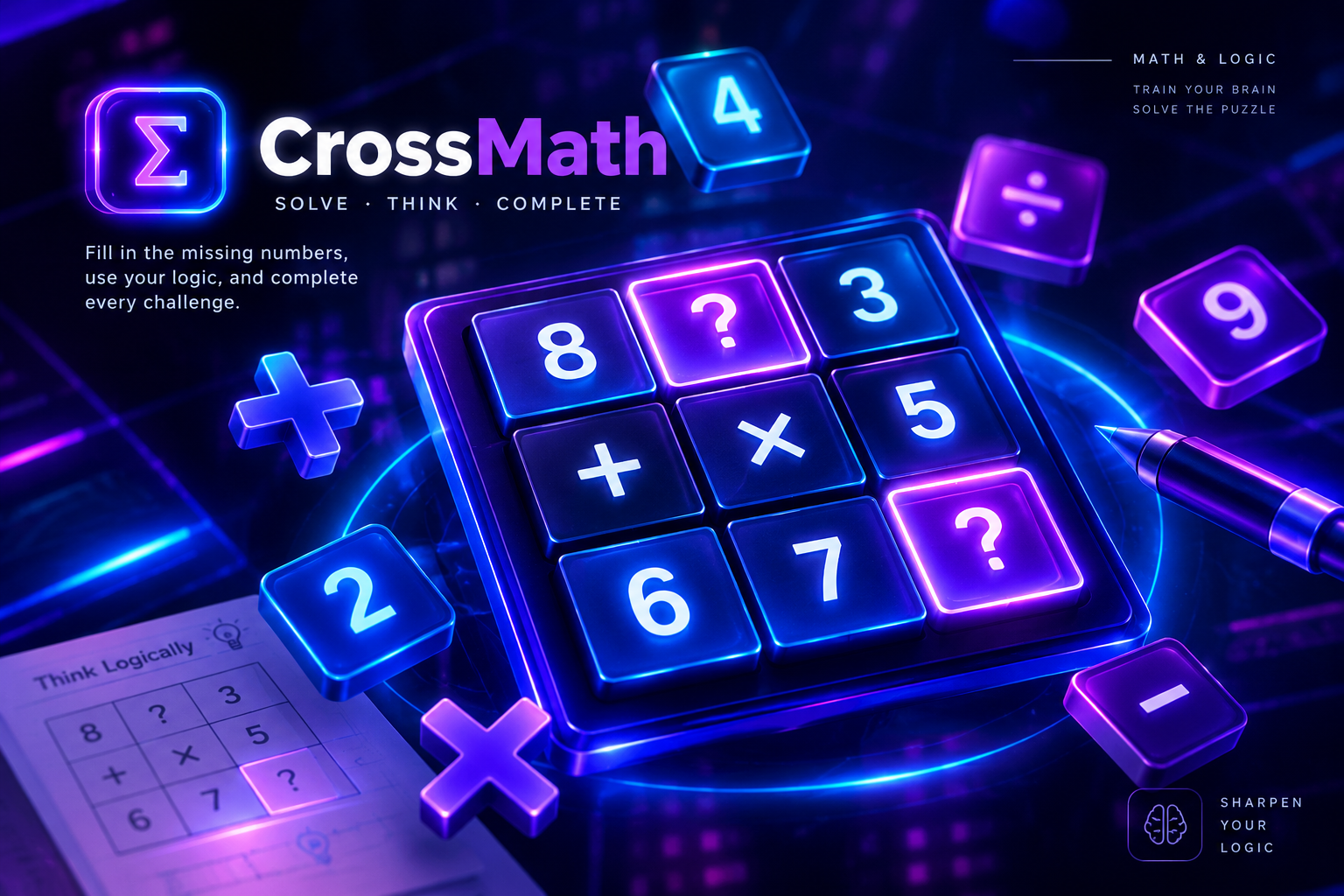 CrossMath game artwork
